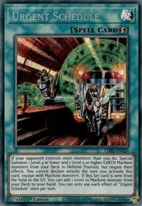 Urgent Schedule [LDS2-EN125] Secret Rare Yu-Gi-Oh!