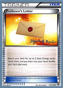 Professor's Letter (123/146) (Primal Groudon - Alejandro Ng-Guzman) [World Championships 2015] Pokémon