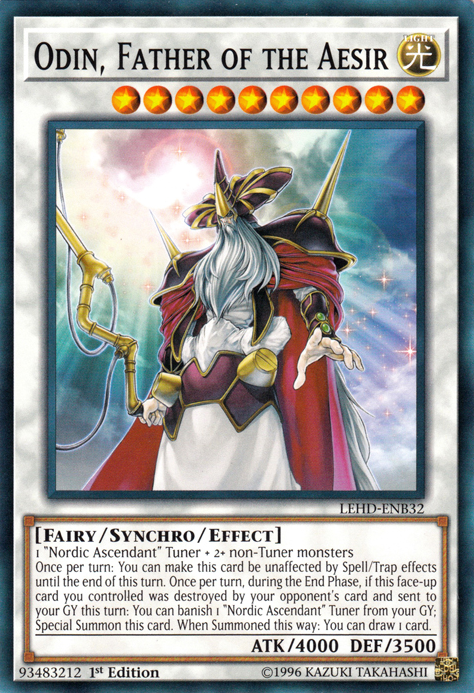 Odin, Father of the Aesir [LEHD-ENB32] Common Yu-Gi-Oh!
