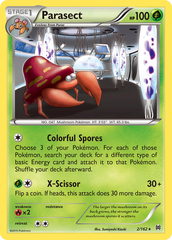 Parasect (2/162) [XY: BREAKthrough] Pokémon