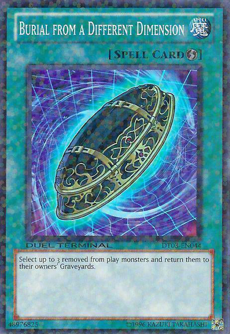 Burial from a Different Dimension [DT03-EN044] Super Rare Yu-Gi-Oh!