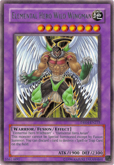 Elemental Hero Wild Wingman [DR04-EN215] Rare Yu-Gi-Oh!