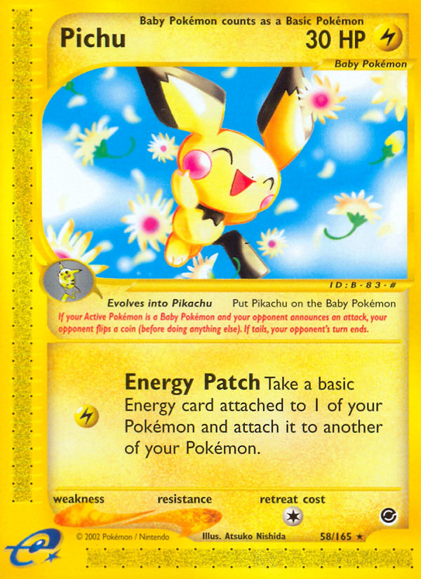 Pichu (58/165) [Expedition: Base Set] Pokémon