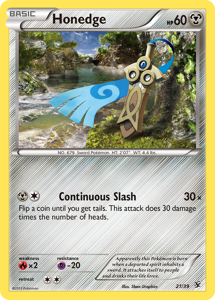 Honedge (21/39) [XY: Kalos Starter Set] Pokémon