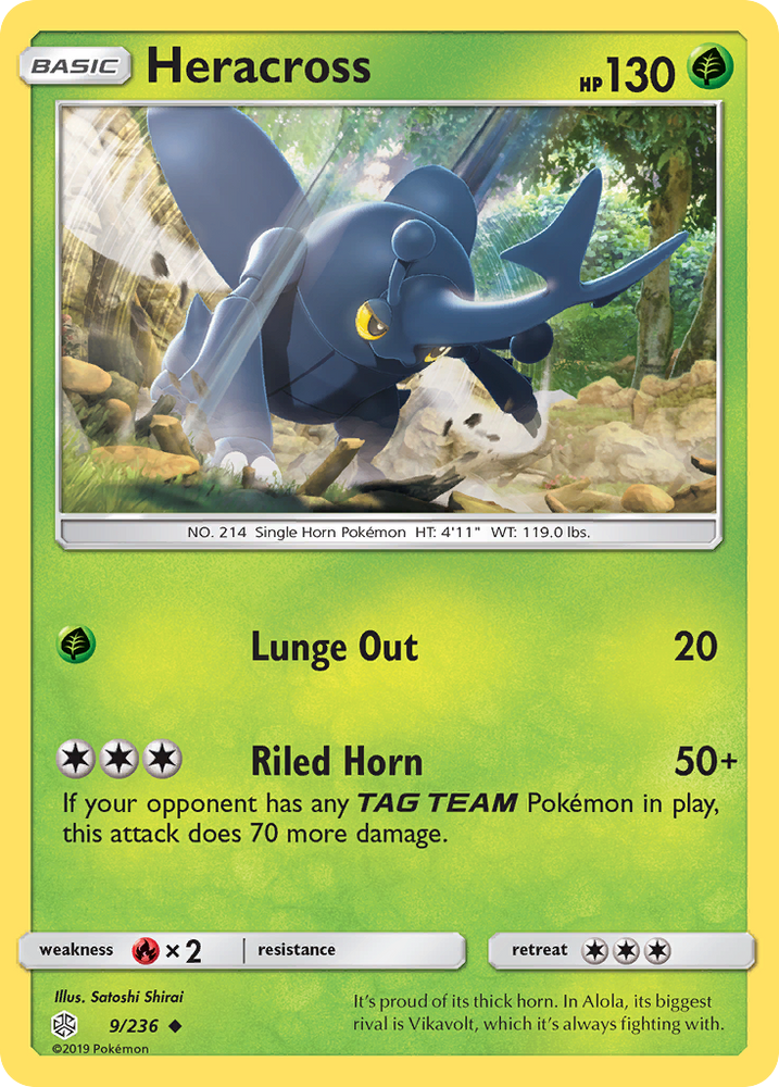 Heracross (9/236) [Sun & Moon: Cosmic Eclipse] Pokémon