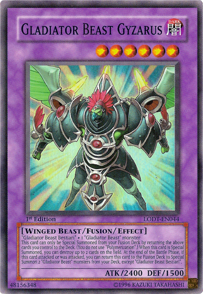 Gladiator Beast Gyzarus [LODT-EN044] Super Rare Yu-Gi-Oh!