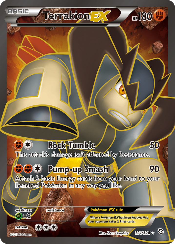 Terrakion EX (121/124) [Black & White: Dragons Exalted] Pokémon