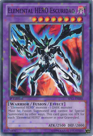 Elemental Hero Escuridao [SP13-EN046] Starfoil Rare Yu-Gi-Oh!