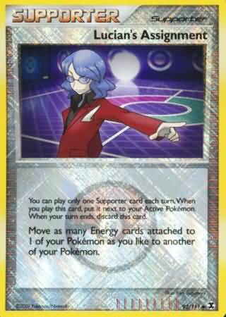 Lucian's Assignment (92/111) (League Promo) [Platinum: Rising Rivals] Pokémon