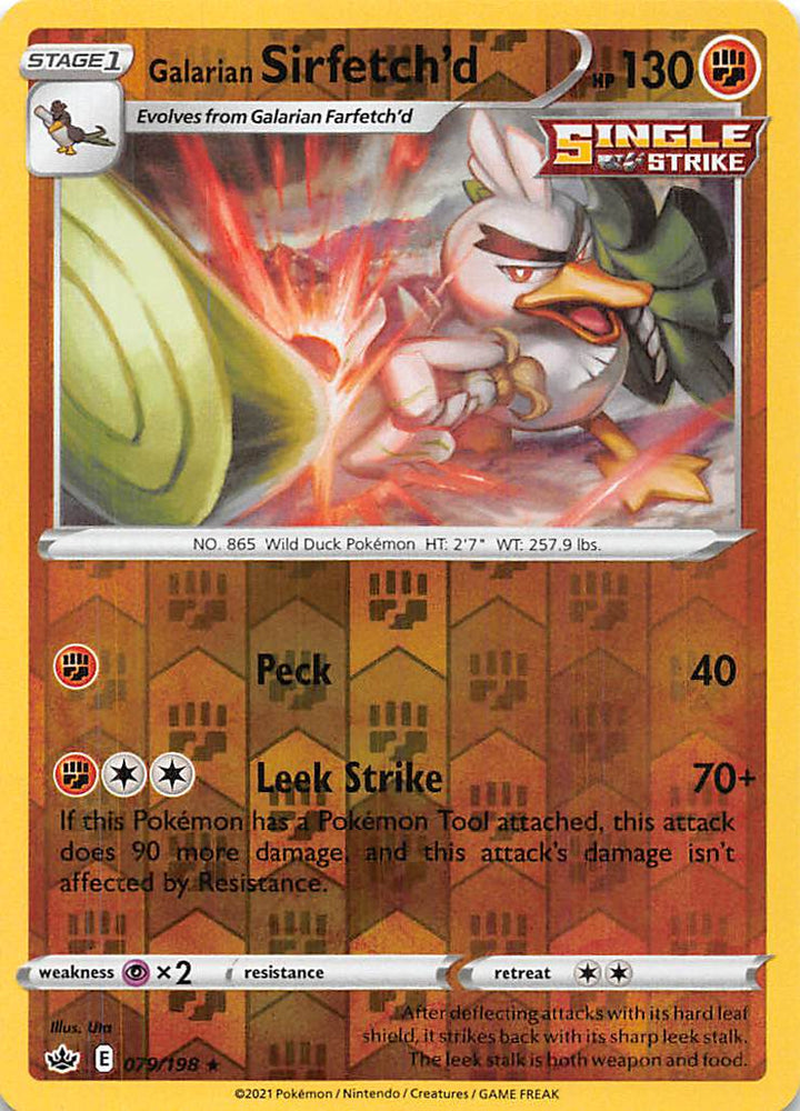 Galarian Sirfetch'd (079/198) [Sword & Shield: Chilling Reign] Pokémon