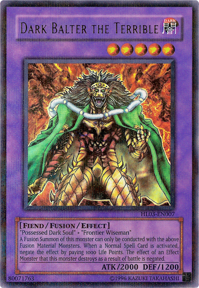 Dark Balter the Terrible [HL03-EN007] Parallel Rare Yu-Gi-Oh!