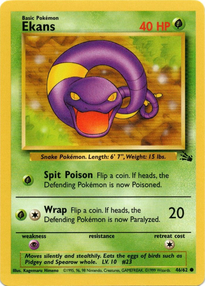 Ekans (46/62) [Fossil Unlimited] Pokémon