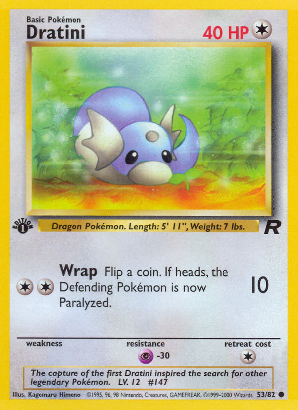 Dratini (53/82) [Team Rocket 1st Edition] Pokémon