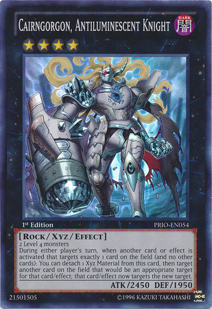 Cairngorgon, Antiluminescent Knight [PRIO-EN054] Super Rare Yu-Gi-Oh!