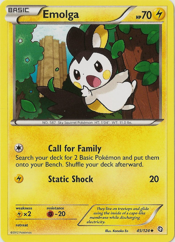 Emolga (45/124) [Black & White: Dragons Exalted] Pokémon