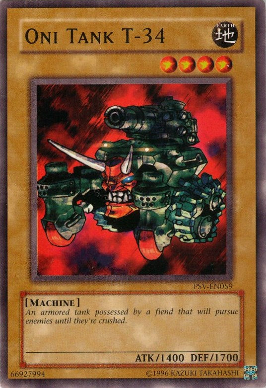 Oni Tank T-34 [PSV-EN059] Common Yu-Gi-Oh!