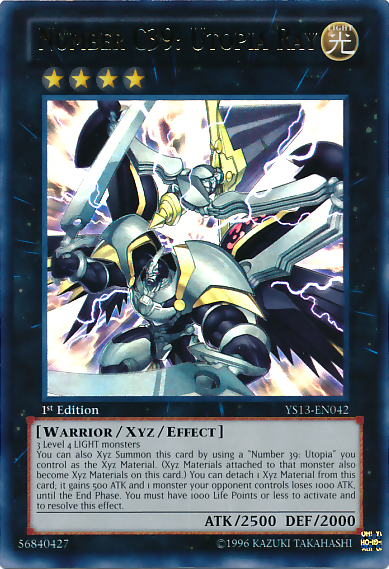 Number C39: Utopia Ray [YS13-EN042] Ultra Rare Yu-Gi-Oh!