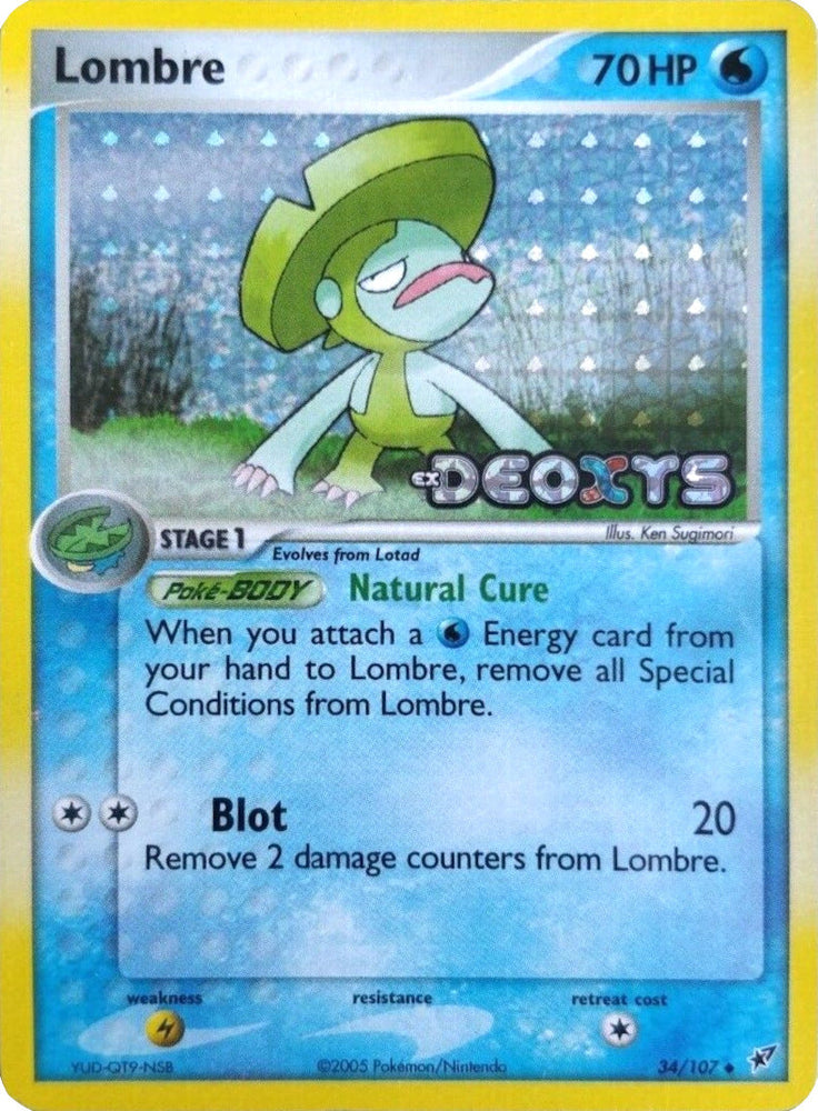 Lombre (34/107) (Stamped) [EX: Deoxys] Pokémon