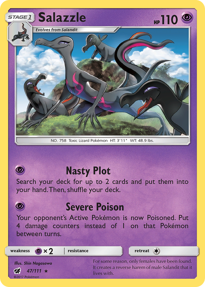Salazzle (47/111) [Sun & Moon: Crimson Invasion] Pokémon