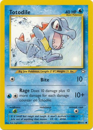 Totodile (80/111) [Neo Genesis Unlimited] Pokémon