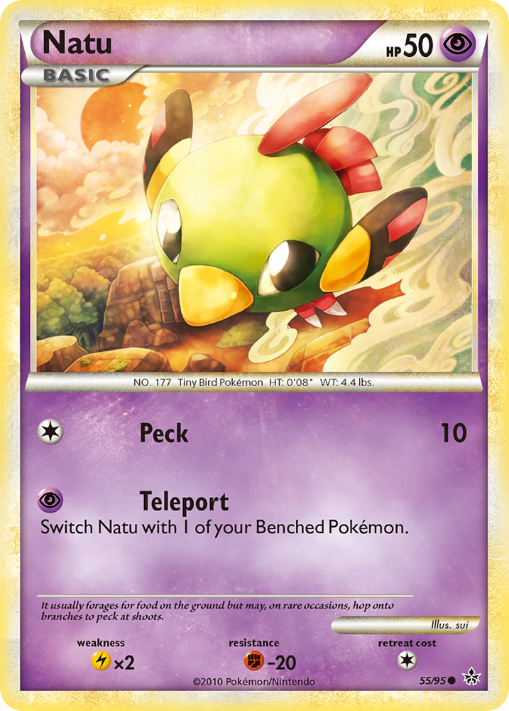 Natu (55/95) [HeartGold & SoulSilver: Unleashed] Pokémon