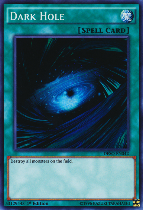 Dark Hole [DESO-EN042] Super Rare Yu-Gi-Oh!