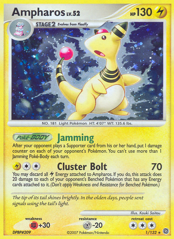 Ampharos (1/132) [Diamond & Pearl: Secret Wonders] Pokémon