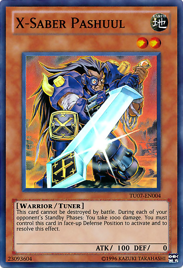 X-Saber Pashuul [TU07-EN004] Super Rare Yu-Gi-Oh!