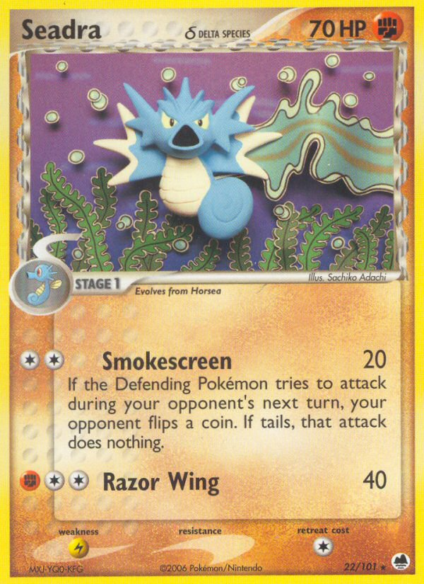 Seadra (22/101) (Delta Species) [EX: Dragon Frontiers] Pokémon