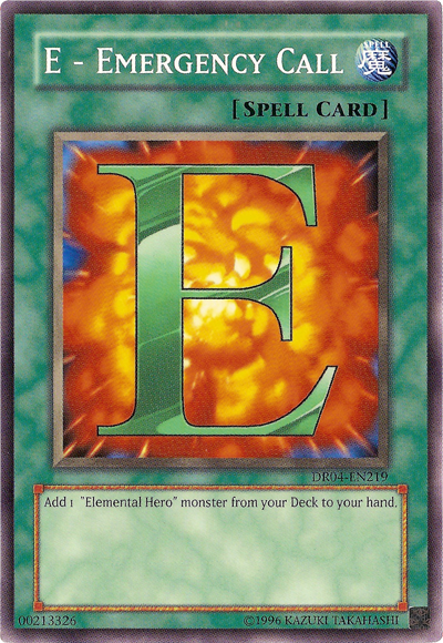 E - Emergency Call [DR04-EN219] Common Yu-Gi-Oh!