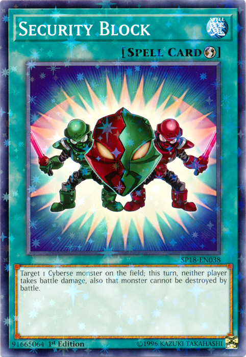 Security Block [SP18-EN038] Starfoil Rare Yu-Gi-Oh!