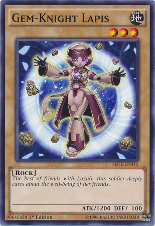 Gem-Knight Lapis [SECE-EN012] Common Yu-Gi-Oh!
