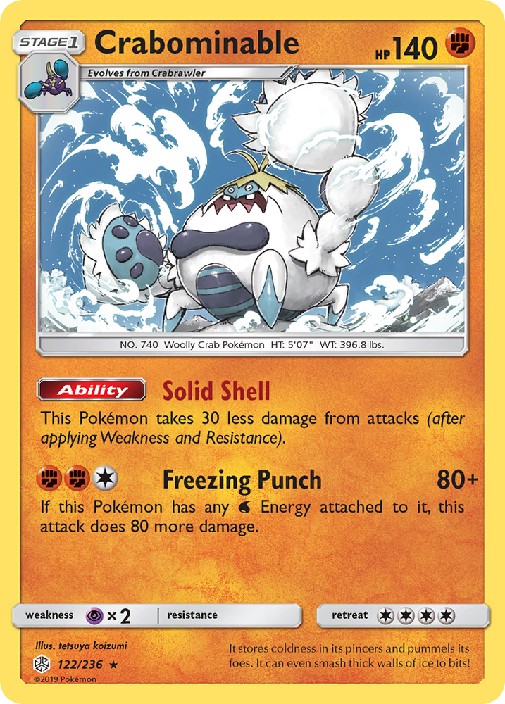 Crabominable (122/236) [Sun & Moon: Cosmic Eclipse] Pokémon