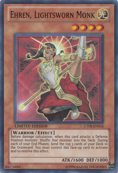 Ehren, Lightsworn Monk [CT08-EN016] Super Rare Yu-Gi-Oh!
