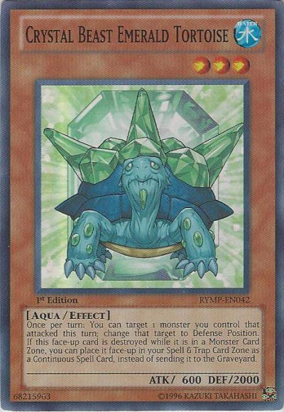 Crystal Beast Emerald Tortoise [RYMP-EN042] Super Rare Yu-Gi-Oh!