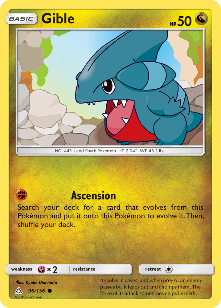 Gible (96/156) [Sun & Moon: Ultra Prism] Pokémon
