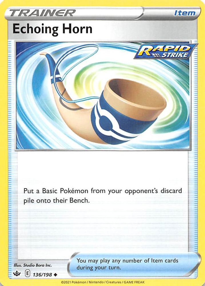 Echoing Horn (136/198) [Sword & Shield: Chilling Reign] Pokémon