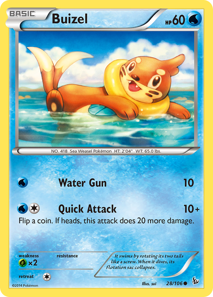 Buizel (28/106) [XY: Flashfire] Pokémon
