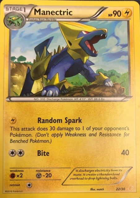 Manectric (22/30) [XY: Trainer Kit 3 - Pikachu Libre] Pokémon