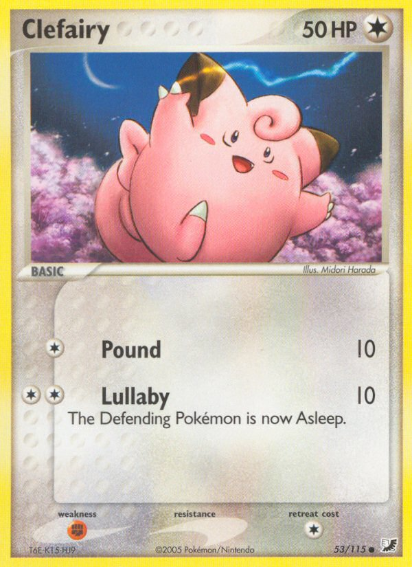 Clefairy (53/115) [EX: Unseen Forces] Pokémon
