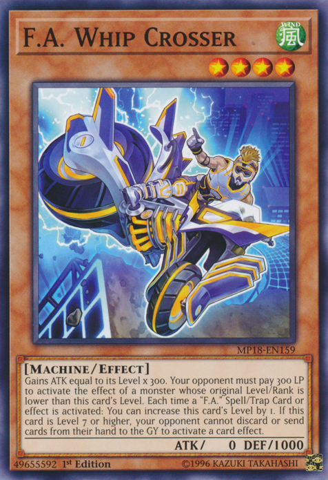F.A. Whip Crosser [MP18-EN159] Common Yu-Gi-Oh!