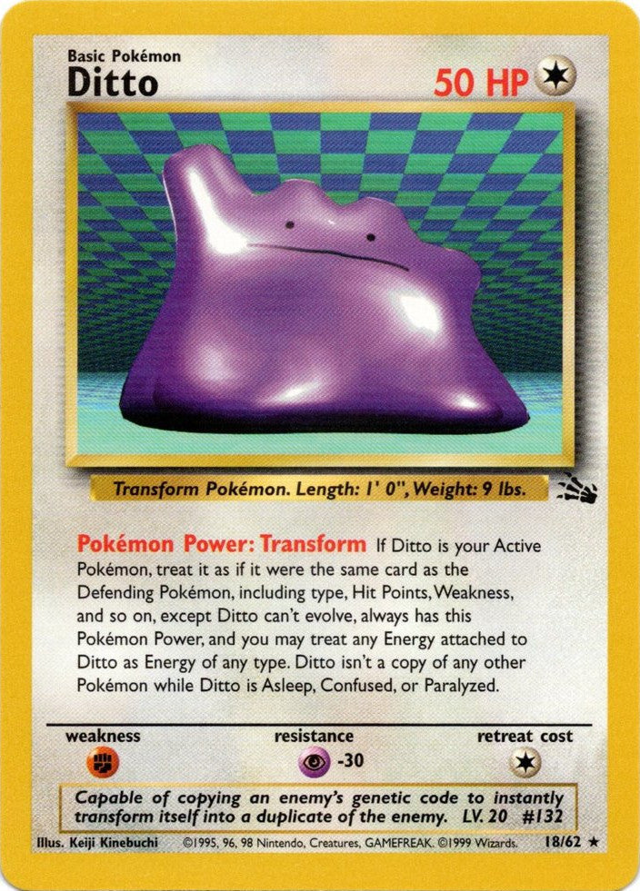 Ditto (18/62) [Fossil Unlimited] Pokémon