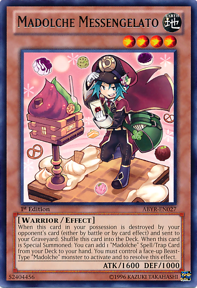 Madolche Messengelato [ABYR-EN027] Rare Yu-Gi-Oh!