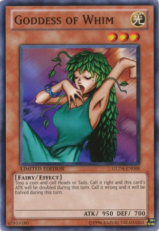 Goddess of Whim [GLD4-EN008] Common Yu-Gi-Oh!