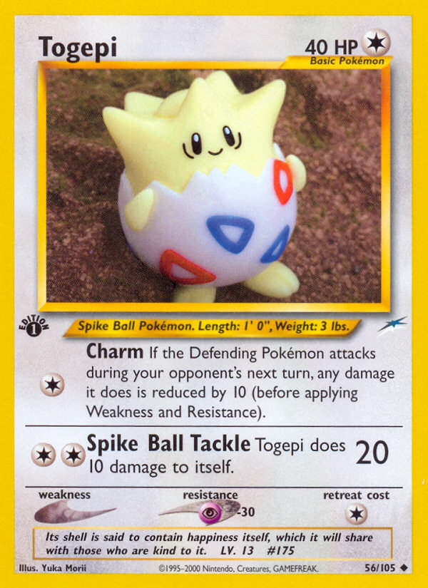 Togepi (56/105) [Neo Destiny 1st Edition] Pokémon