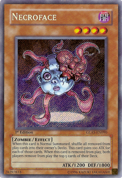 Necroface [GLAS-EN090] Secret Rare Yu-Gi-Oh!