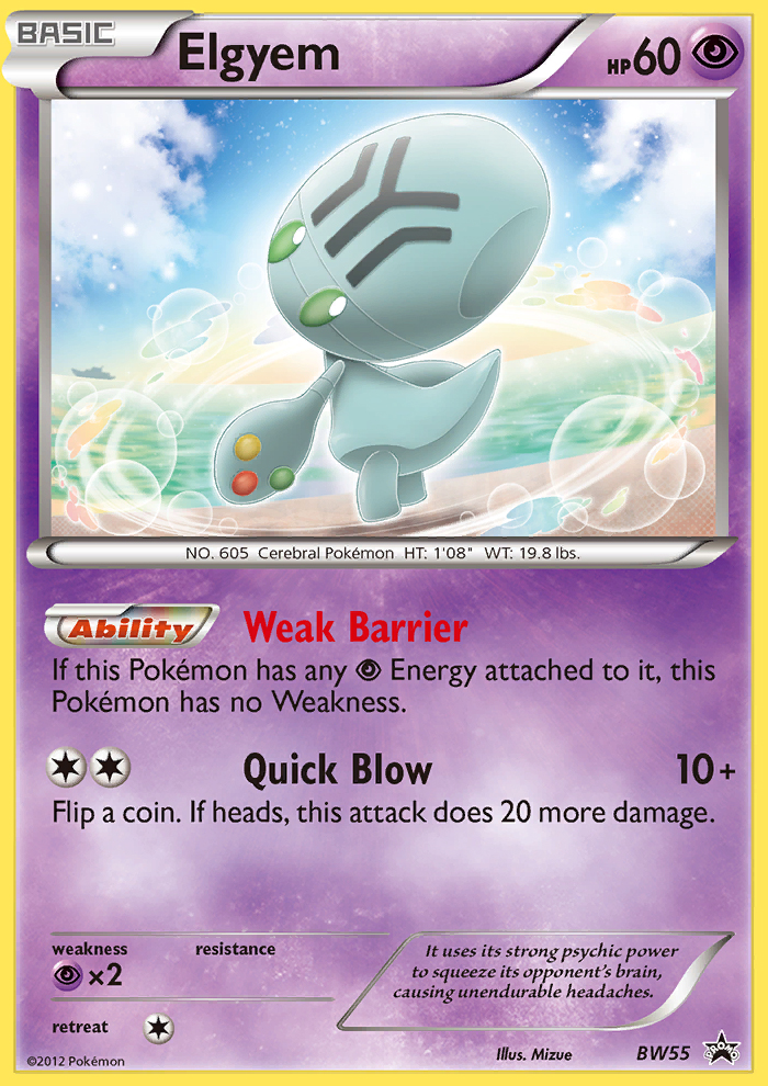 Elgyem (BW55) [Black & White: Black Star Promos] Pokémon