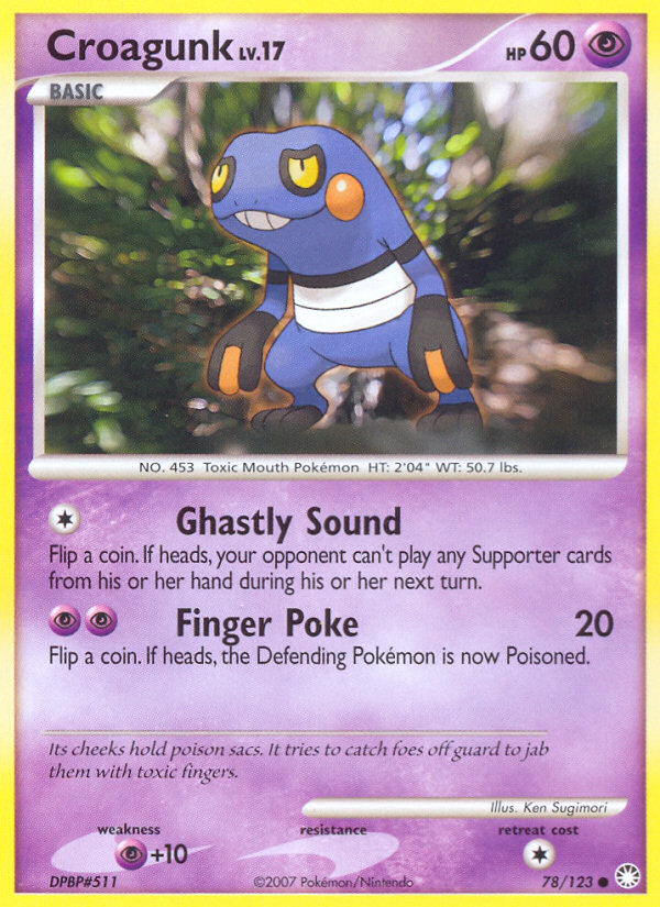 Croagunk (78/123) [Diamond & Pearl: Mysterious Treasures] Pokémon