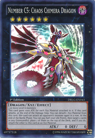 Number C5: Chaos Chimera Dragon [DRLG-EN043] Super Rare Yu-Gi-Oh!