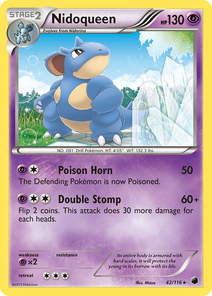 Nidoqueen (42/116) [Black & White: Plasma Freeze] Pokémon